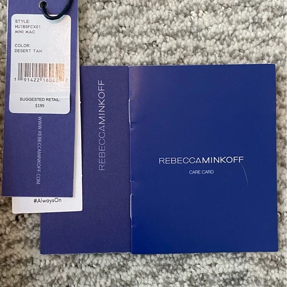 Rebecca Minkoff Mini MAC Desert Tan Leather Crossbody Bag with Gold Chain Strap - Picture 3 of 16